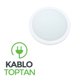 ERAPLAST Dekoratif Beyaz Cam Armatür 520145