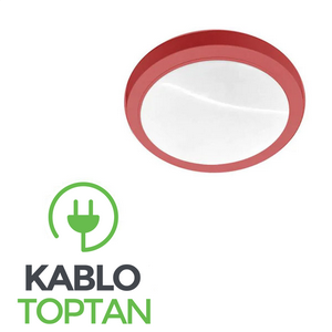 Dekoratif Kırmızı Cam Armatür