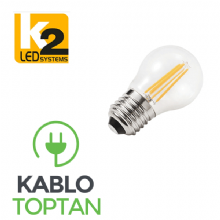 K2 KES497 4 Watt Led Flamanlı Ampul (G45)